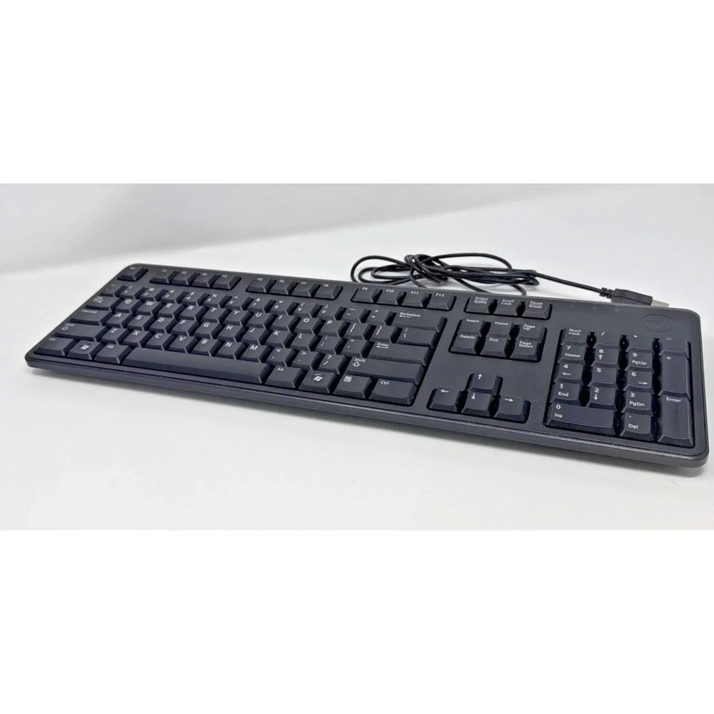 Dell KB212-B USB Keyboard Black Full Size Wired Tested Works